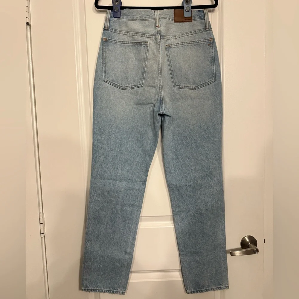Madewell Classic Straight Leg Jeans Light Wash Size 28 - Picture 3 of 5